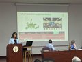 Woman giving a presentation.
