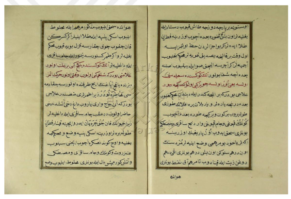 Digitised double page of an old book.